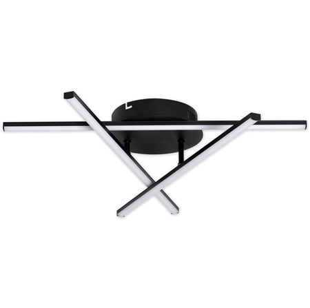 Geometrické stropní svítidlo PLAFON LED lustr 27W 4000K černý