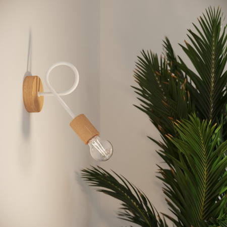 Stropní svítidlo Lustr Spider Pendant 5x E27 Přírodní dřevo White Ember Peach Puff SL.1475 Sollux