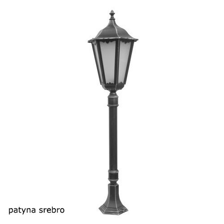 Venkovní zahradní lampa stožár LANTERN E27 Retro Maxi K 5002/2 BD 45 120cm černá Su-Ma