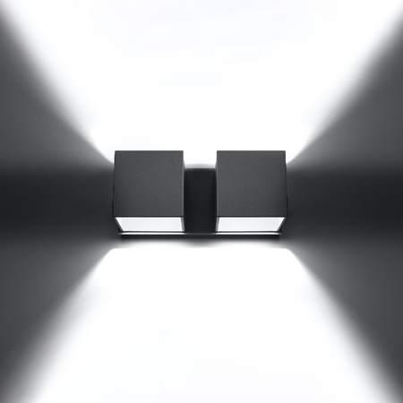 Nástěnné svítidlo LED QUAD 2xG9 Nástěnné svítidlo Top Down Grey SOLLUX