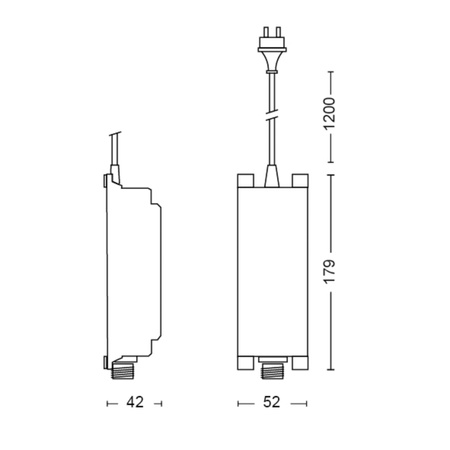 GardenLink TRANSFORMER 48W 12V IP67 napájecí zdroj Transformer Black PHILIPS