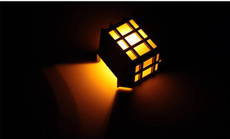 Nástěnné svítidlo Solární LED zahradní fasádní svítidlo IP44 s efektem plamene