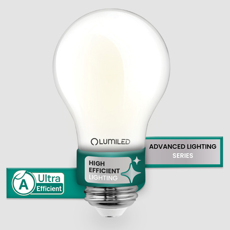 6x LED žárovka E27 A60 4,9W 1055lm = 75W 2700K teplá bílá 360° Filament energetická třída A LUMILED