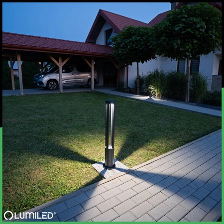 Venkovní zahradní lampa 12W, LED sloupek 80cm 4000K QUERO LUMILED