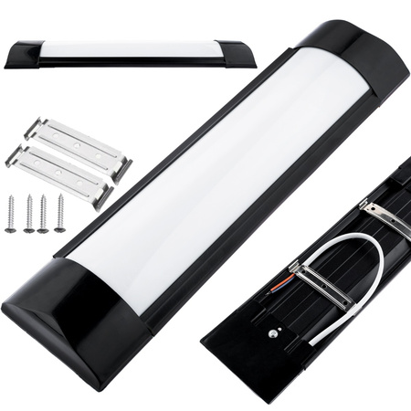 LED panel Povrchové svítidlo Beam Black 30cm 8W 4500K Neutrální bila barva