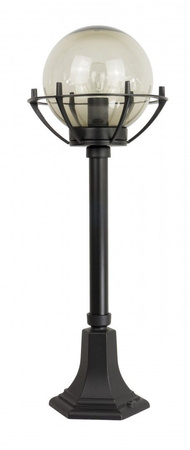 Venkovní zahradní lampový stožár LANTERN E27 Koule s košíkem 200 K 5002/3/KPO 72cm černá Su-Ma