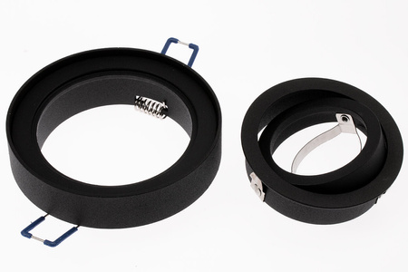 Zapuštěná HALOGENOVÁ GU10 TUBE SPOT Pohyblivá NUSA kulatá černá 50mm