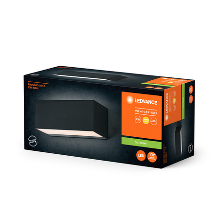 Venkovní zahradní lampa LED fasádní nástěnná lampa 12,5W 700lm 3000K IP65 Endura Ledvance šedá
