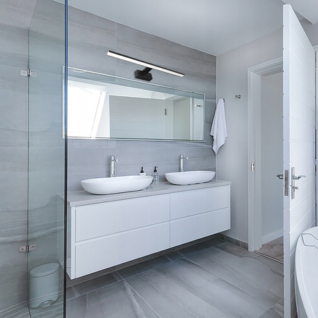 BESTA LED SVÍTIDLO DO KOUPELNY 8W 4000K 40CM IP44 ČERNÁ