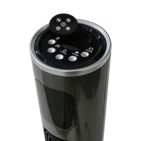 Sloupový ventilátor Trubkový Vzduchový cirkulátor Stojací ventilátor Černý 96.5 cm 50W LED ovládací panel + dálkové ovládání