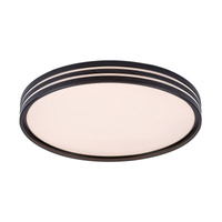 Plafond LED stropní svítidlo 25W Nástěnné svítidlo pro povrchovou montáž černé Moderní Epora Rabalux