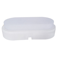 LED svítidlo 10W CHANNEL Garážová lampa oválná 6000K IP44 bílá Volteno