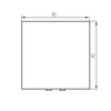 Vypínač NO 16A Square White OFFICE Kanlux