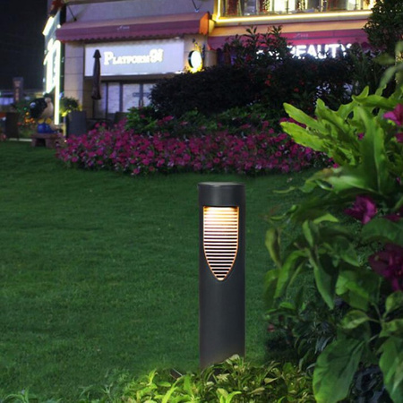 LED solární zahradní lampa s hroty stojící tyč 45 cm 4000K IP54 se senzorem soumraku