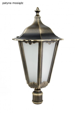 Venkovní zahradní lampa stožár LANTERN E27 Retro Maxi K 5002/2 BD 45 120cm černá Su-Ma