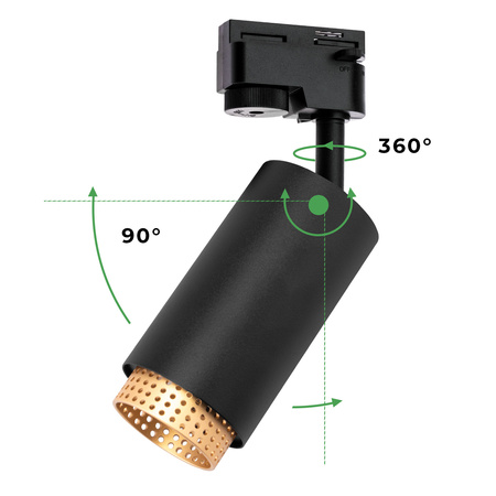 Sada 4m kolejnic + 8x stropní svítidlo GU10 s reflektorem LUMILED Track Lighting