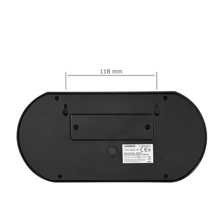 Solární reflektor se senzorem 500lm 5000K neutrální 120° 3,2V IP54 IK07 povrchová montáž černá VIDEX