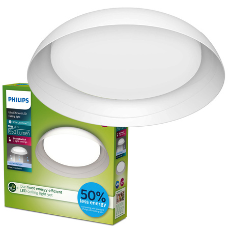 Stropní LED lampa 10W 1950lm 4000K SceneSwitch Fleta Ultra Efficient Philips