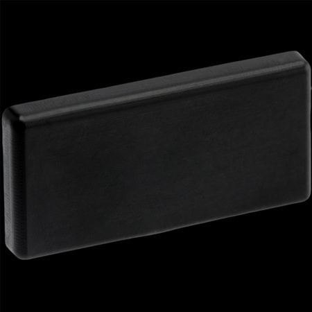 Záslepka pro Povrchový Profil MINI, Plná Černá Plastová LUMILED
