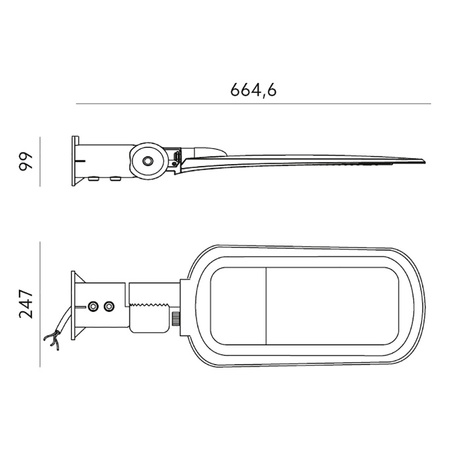 LED svítidlo parkovacího světla VESPA 150W 16500lm 4000K KOBI