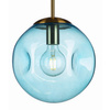 Moderní GLASS BLUE stropní závěsné svítidlo pro LED E27 Sphere