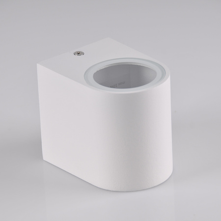 Venkovní zahradní nástěnné svítidlo s LED 1x GU10 BOSTON GOLDLUX (Polux) ALUMINIUM White oválné