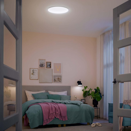 LED plafon pro povrchovou montáž MOIRE 17W 4000K 32cm kulatý bílý PHILIPS