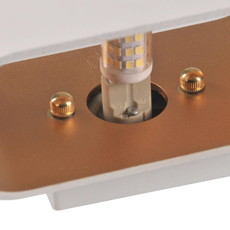 Nástěnné venkovní fasádní svítidlo G9 White Gold Elissa Sanico Goldlux