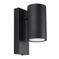 Nástěnné svítidlo LED UTTI GU10 dolů černé SOLLUX