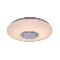 Plafond LED stropní světlo Intelligent 24W 1800lm 2700-6500K CCT Loudspeaker White Modern Rodion 3509 Rabalux