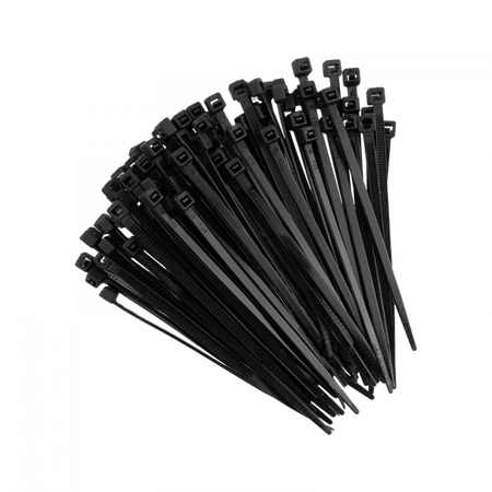 Kabelové stahovací pásky 3,6x100 mm černé UV TRIPPERS OK-36100B .MORE 100 ks.