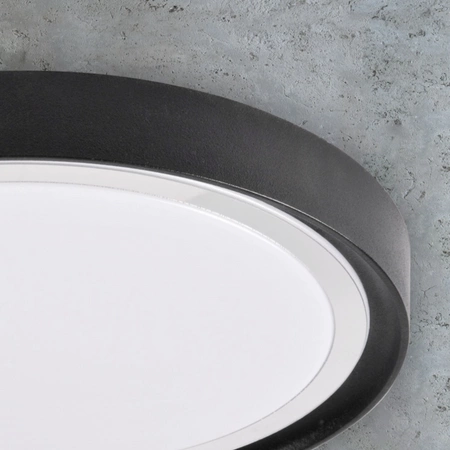 Přisazené LED stropní svítidlo 15W 4000K PERSE Black 33cm