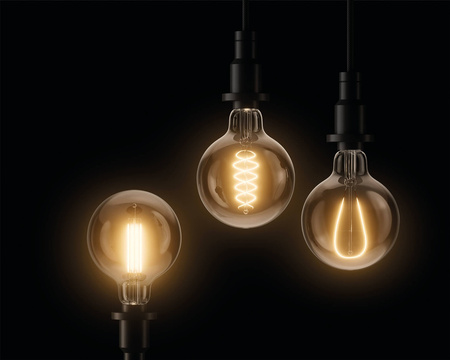 Dekorativní LED žárovka E27 G95 5.8W = 40W 470lm 2200K Teplá bílá 320° vlákno stmívatelné OSRAM Vintage 1906