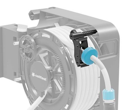 Automatický naviják na zahradní hadici s 20m koncovkami + zavlažovací sada ERGO CELLFAST