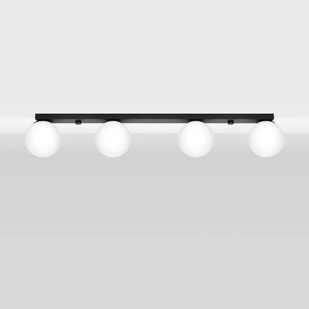 YOLI 4 4xG9 Černá moderní stropní lampa SOLLUX