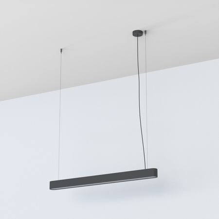 Závěsné svítidlo SOFT 7535 Nowodvorski Graphite 2xLED Tube T8 Ceiling 90x6 Modern