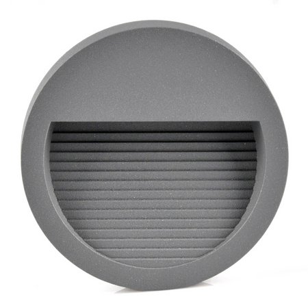 Zahradní povrchové schodišťové svítidlo LED 3W 60lm IP44 4000K šedé Q8 GOLDLUX (Polux)