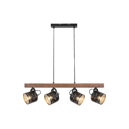 Rabalux E14 Brown Industrial Rotem stropní závěsné svítidlo