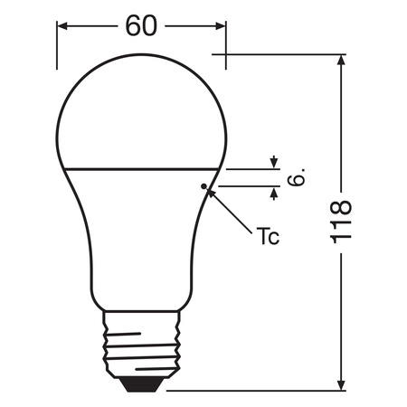 3PAK LED žárovka E27 A60 10W = 75W 1055lm 2700K Warm OSRAM Value