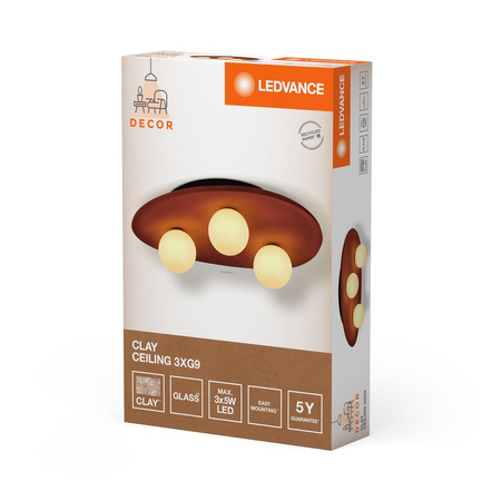 Dekorativní stropní svítidlo G9 Spot Brown Decor Ledvance