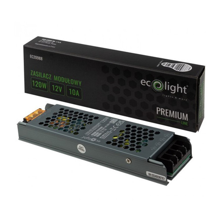 Modulární napájecí zdroj LED Slim Premium 120W 12V Ecolight