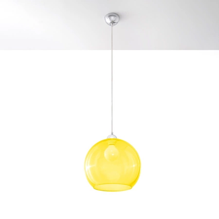 LED závěsné stropní svítidlo BALL E27 Overhang Round Yellow SOLLUX