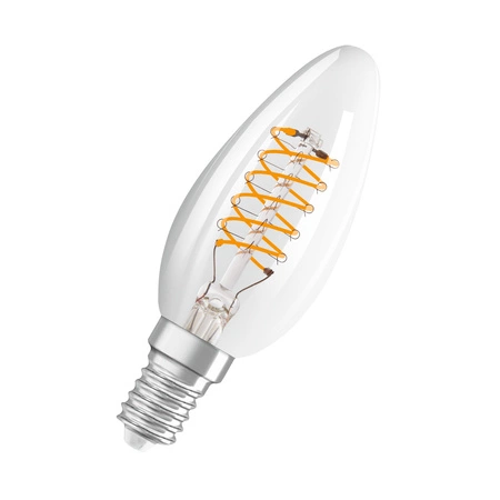 Dekorativní LED žárovka B35 Candle E14 4,8W = 40W 470lm 2700K Warm 320° Filament Dimmable Vintage 1906 Osram