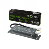 LED napájecí zdroj IP67 20W 12V Premium Ecolight