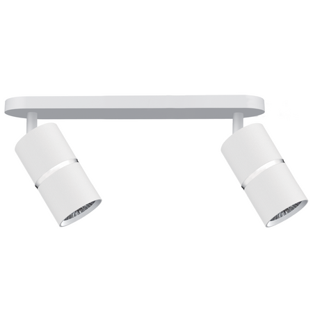 Nástěnné a stropní bodové svítidlo 2x GU10 White Silver BAMBOO Sanico Goldlux