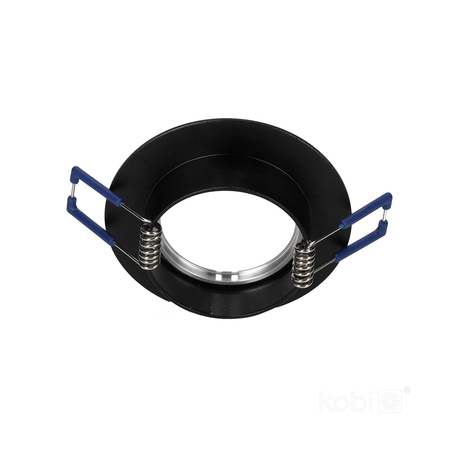 Zapuštěné halogenové bodové svítidlo GU10 černé kulaté Kobi