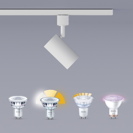 Sada závěsných světel pro autobusy 1m + 3x LED GU10 jednofázová bílá EasyLink Zilo Philips