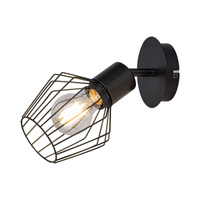 Nástěnné bodové svítidlo E27 Black Industrial Belano 3534 Rabalux