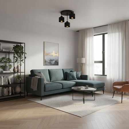 Nástěnná objímka E27 pro povrchovou montáž kulatá černá Elza Masterled