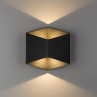Zahradní lampa Venkovní nástěnná lampa TRIANGLES LED 8142 2x5W 3000K IP54 Černá Nowodvorski